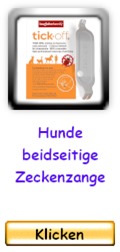 Hunde Zeckenzange beidseitig